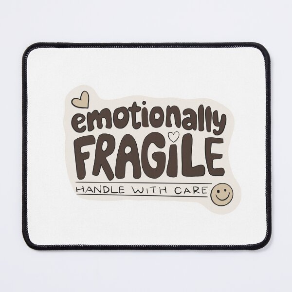 Item preview, Emotionally Fragile Handle With Care Retro Quote Design designed and sold by Barelythere2324.