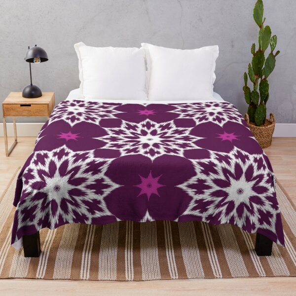 Item preview, Purple Geometric Floral Ikat Seamless Pattern designed and sold by PowerAntShop.