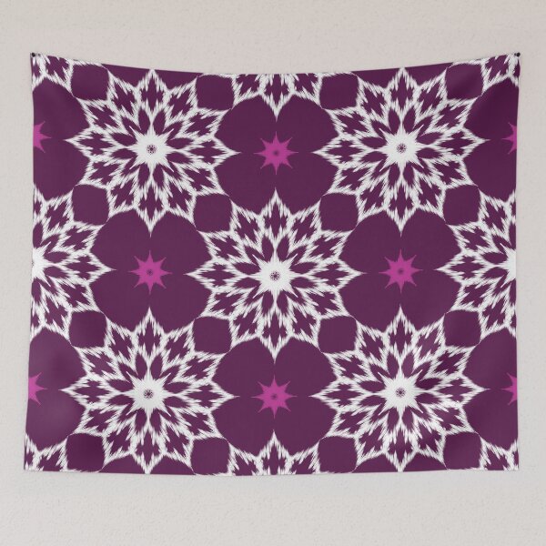 Item preview, Purple Geometric Floral Ikat Seamless Pattern designed and sold by PowerAntShop.