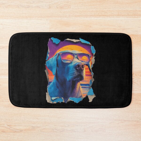 Item preview, Labrador with Sunglasses Sunset Beach Tropical Dog Summer designed and sold by Littermin.