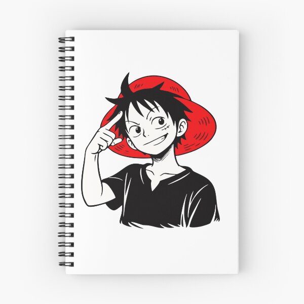 Item preview, Monkey D. Luffy Minimalist Anime Portrait - Red and Black Manga Style Art designed and sold by Pinpondesigns.