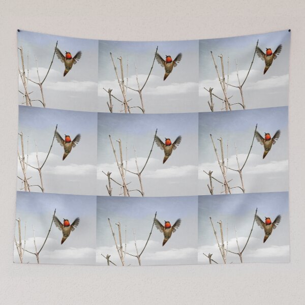 Item preview, Anna's Hummingbird in Flight designed and sold by CarolM.