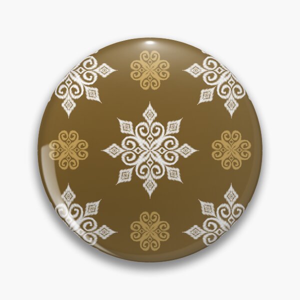 Item preview, Brown Ethnic Floral Seamless Pattern Background designed and sold by PowerAntShop.