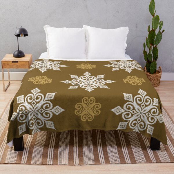 Item preview, Brown Ethnic Floral Seamless Pattern Background designed and sold by PowerAntShop.