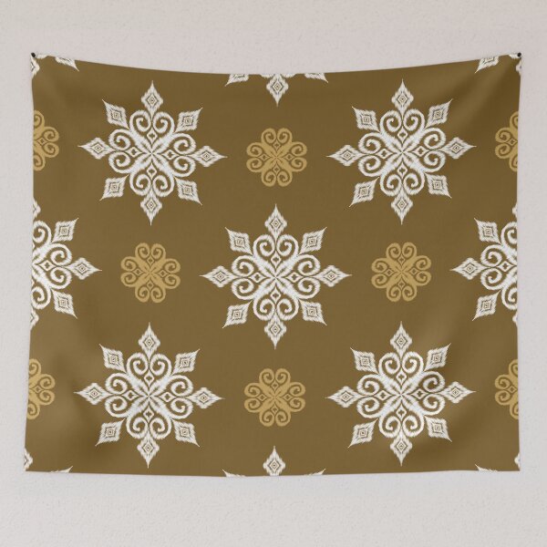 Item preview, Brown Ethnic Floral Seamless Pattern Background designed and sold by PowerAntShop.