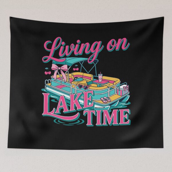 Item preview, Preppy Pontoon Boat Lake Life Summer designed and sold by KroghDs.