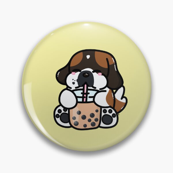 Item preview, Saint Bernard Drinking Bubble Tea designed and sold by moose-dog.