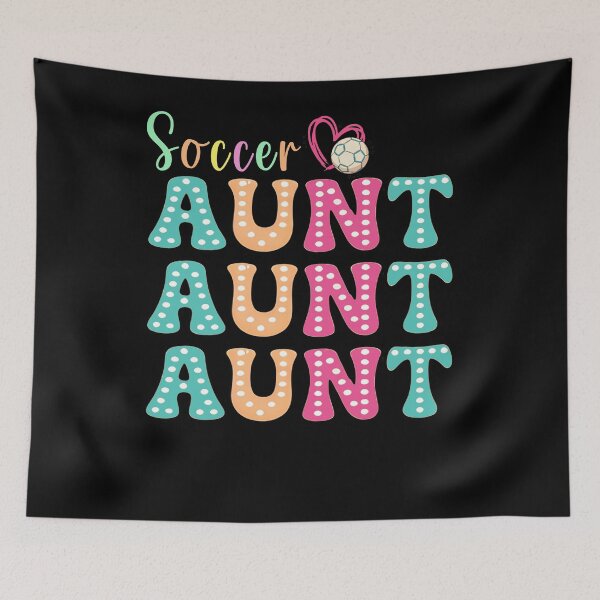 Item preview, Colorful Soccer Aunt Polka Dot Tee designed and sold by LarryMBrown.
