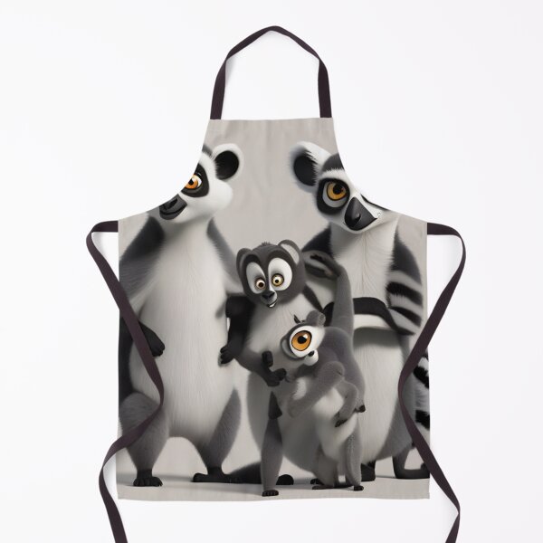 Item preview, Cartoon Ring-Tailed Lemur Family Portrait Together designed and sold by CASASIS_MERCH.