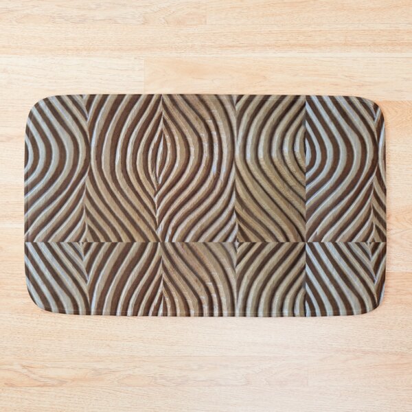 Item preview, Carved Wood Ripple — Geometric Relief Pattern designed and sold by darryllouis245.