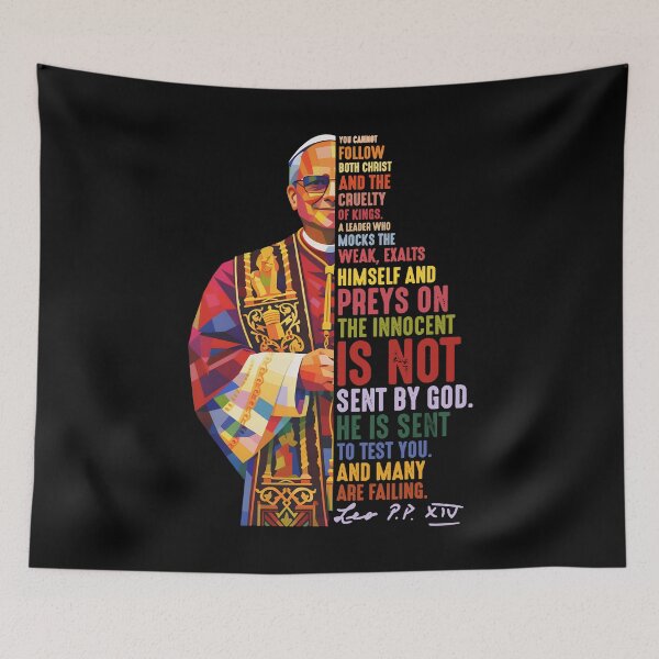 Item preview, You Cannot Follow Both Christ And The Cruelty Of Kings Pope Leo XIV designed and sold by DVMavix.