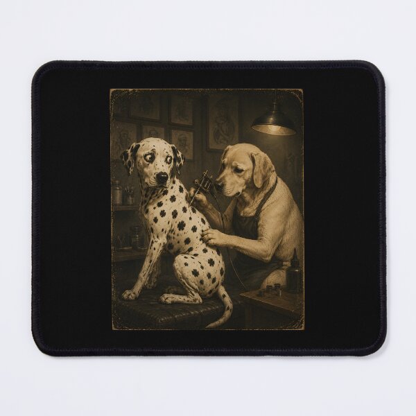 Item preview, Dalmatian Dog Smoking Tattoo Artist designed and sold by zoes-ink.