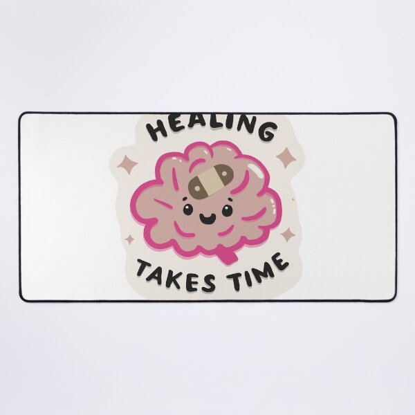 Item preview, Healing Takes Time Cute Mental Health Brain Design designed and sold by Barelythere2324.