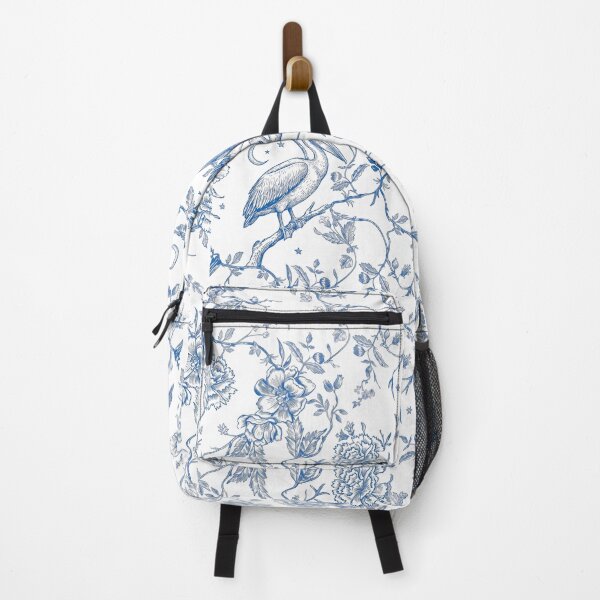 Item preview, Toile de Jouy Pelican, Moon, and Carnation designed and sold by Eca.