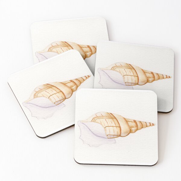 Item preview, Single cone shell with white background designed and sold by KPierceArt.