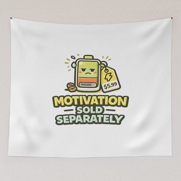 Item preview, Funny Anti Motivation Shirt Motivation Sold Separately Lazy Humor Tee for Introverts designed and sold by Denik Daily Crisis.