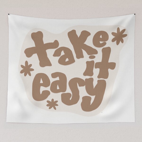 Item preview, Take It Easy Retro Positive Quote Design designed and sold by Barelythere2324.