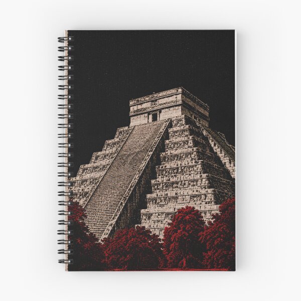 Artikelvorschau, Vintage-Reisebriefmarkendesign für Chichén Itzá – Retro-Kunstwerk über ein mexikanisches Wahrzeichen entworfen und verkauft von ArtYouFeel.