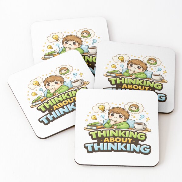Item preview, Funny Thinking About Thinking Shirt Relatable Overthinking Humor Tee designed and sold by Denik Daily Crisis.