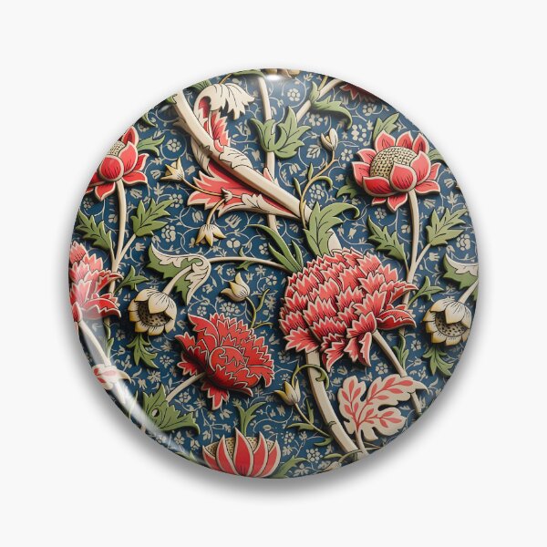 Item preview, William Morris Cray Flowers designed and sold by Vicky Brago-Mitchell®.