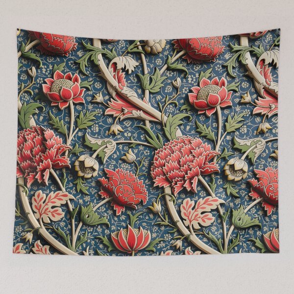 Item preview, William Morris Cray Flowers designed and sold by Vicky Brago-Mitchell®.