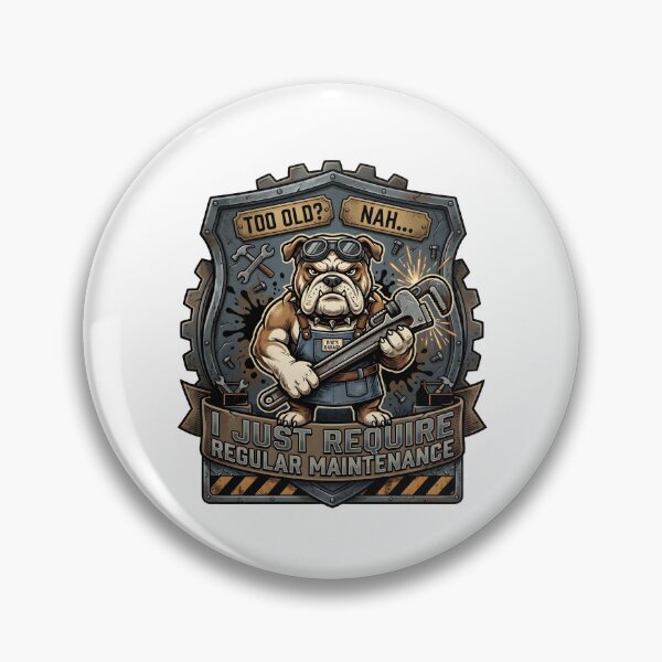 Item preview, Funny Mechanic Bulldog Tee – Too Old? Nah Design designed and sold by relso.
