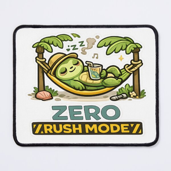 Item preview, Funny Chill Lifestyle Shirt Zero Rush Mode Relax Humor Tee for Introverts designed and sold by Denik Daily Crisis.