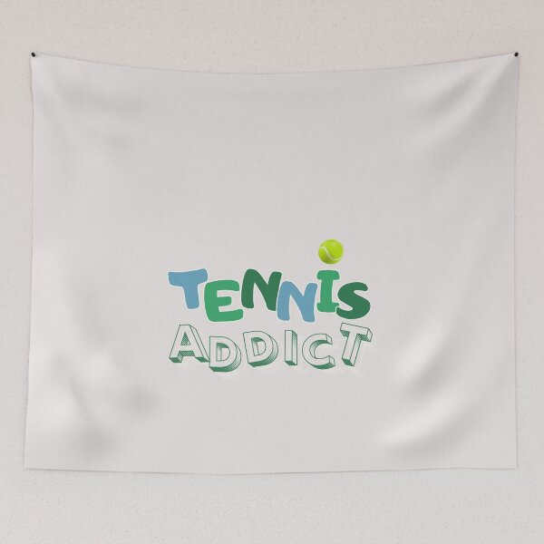 Item preview, Tennis Addict Typography designed and sold by LifeParody.