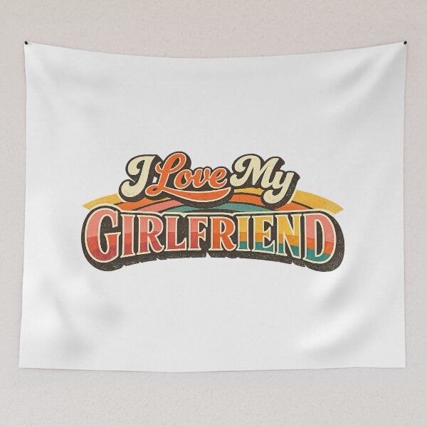 Item preview, I Love My GirlFriend, Retro Vintage Style designed and sold by graphic-genie.