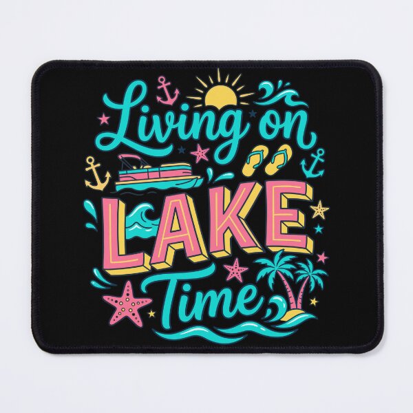 Item preview, Preppy Pontoon Boat Summer Lake Life designed and sold by KroghDs.