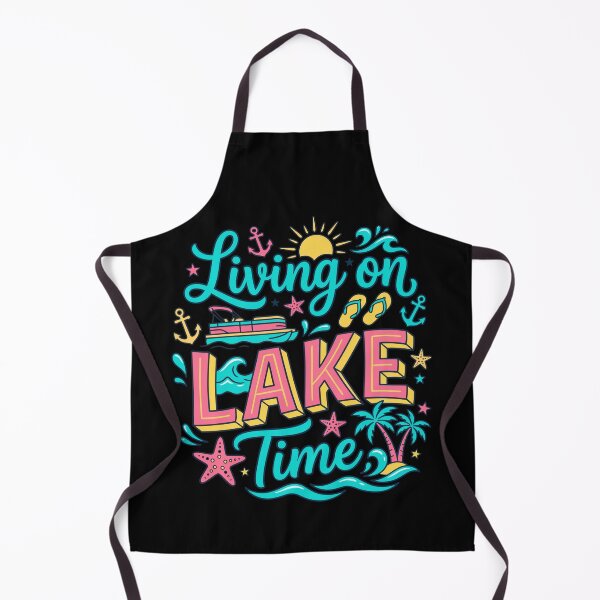 Item preview, Preppy Pontoon Boat Summer Lake Life designed and sold by KroghDs.