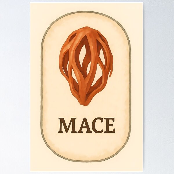 Item preview, Vintage Botanical Herb and Spice Prints: Mace designed and sold by PinUpPizzazz.