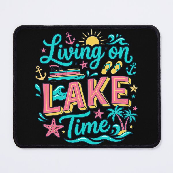 Item preview, Preppy Pontoon Boat Summer Lake Life designed and sold by KroghDs.