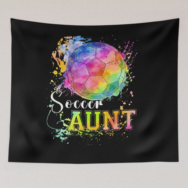Item preview, Rainbow Watercolor Soccer Aunt Tee designed and sold by LarryMBrown.