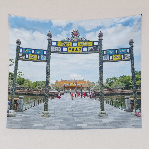 Item preview, Trung Dao Bridge, Hue - The Emperor's Path | Imperial City, Vietnam Heritage Art designed and sold by Ross.A.Campbell.