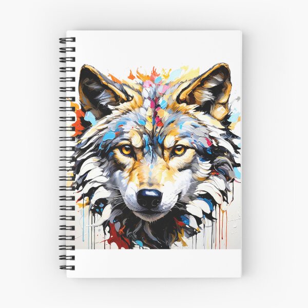 Item preview, Dramatic Wolf Face Colorful Digital Art Oil Painting designed and sold by DEC02.