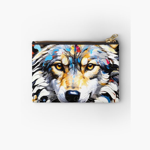 Item preview, Dramatic Wolf Face Colorful Digital Art Oil Painting designed and sold by DEC02.