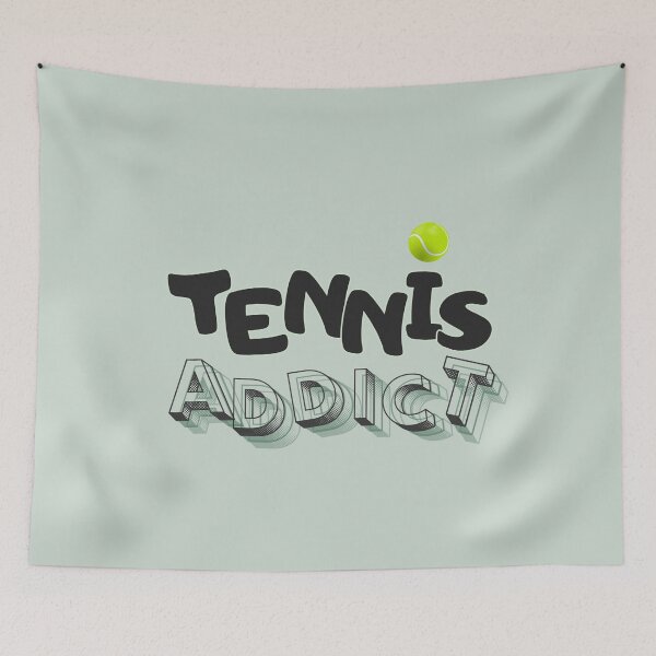 Item preview, Tennis Addict Typography designed and sold by LifeParody.