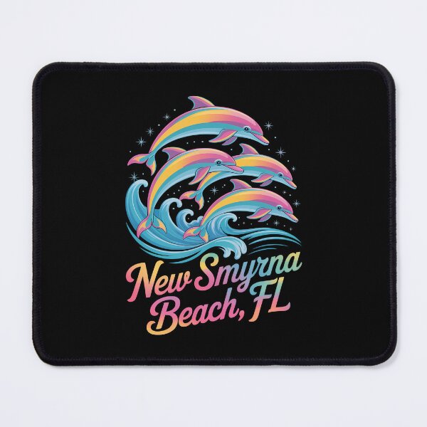 Item preview, New Smyrna Beach Florida Colorful Dolphin Lover Beach designed and sold by TrinaEspinoza.