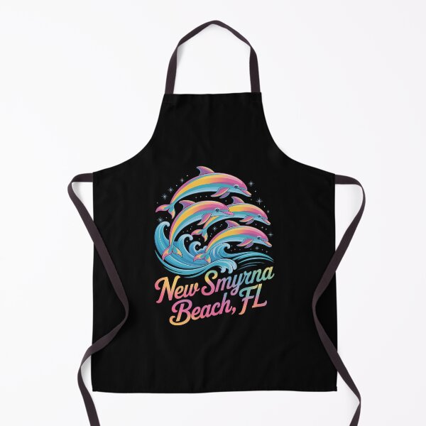 Item preview, New Smyrna Beach Florida Colorful Dolphin Lover Beach designed and sold by TrinaEspinoza.