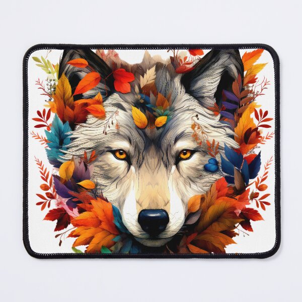 Item preview, Majestic Wolf Exotic Graphic Art Autumn Botanical Design designed and sold by DEC02.