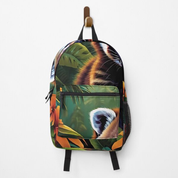 Item preview, Glowing Coatimundi Emerging from Tropical Jungle designed and sold by CASASIS_MERCH.