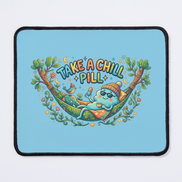 Item preview, Take A Chill Pill Whimsical Cloud Art designed and sold by TB-73.