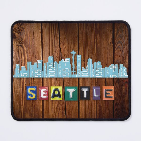 Item preview, Seattle License Plate Skyline 01 designed and sold by Elisabeth Lucas.