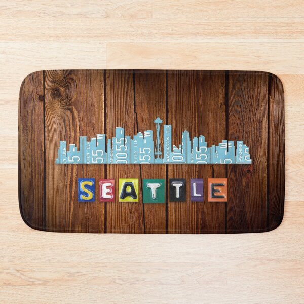 Item preview, Seattle License Plate Skyline 01 designed and sold by Elisabeth Lucas.