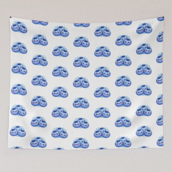 Item preview, Blueberry Bliss Sticker | Cute Kawaii Fruit Design designed and sold by CutePrintCorner.