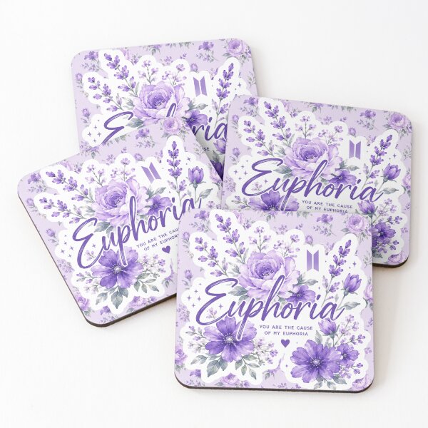 Item preview, Purple Floral Euphoria Sticker – Aesthetic Lavender Flower Design designed and sold by JTitli.