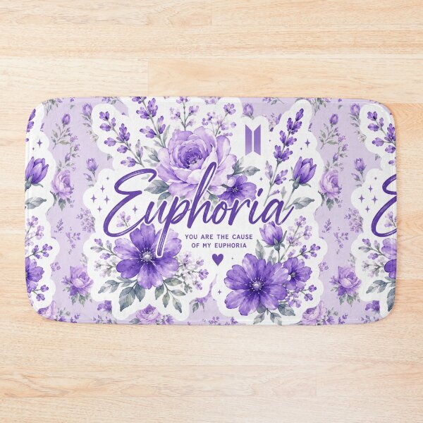 Item preview, Purple Floral Euphoria Sticker – Aesthetic Lavender Flower Design designed and sold by JTitli.