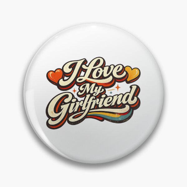 Item preview, I Love My GirlFriend, Retro Vintage Style designed and sold by graphic-genie.