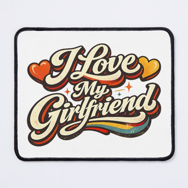 Item preview, I Love My GirlFriend, Retro Vintage Style designed and sold by graphic-genie.
